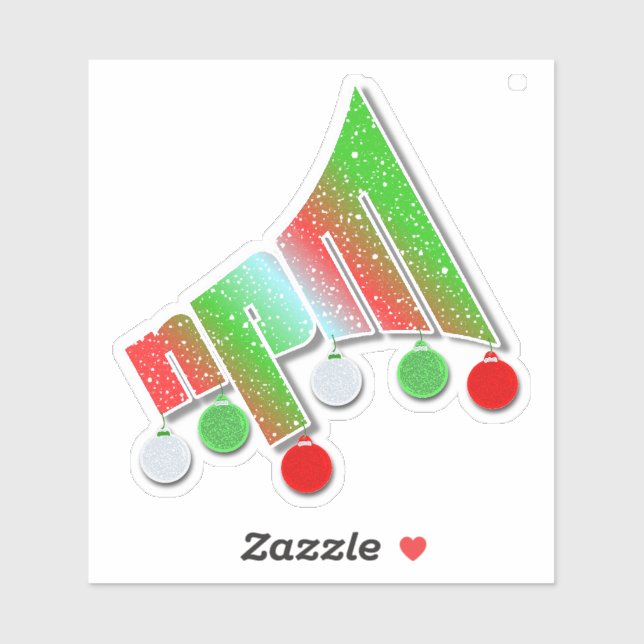 NPM Christmas Logo Bulbs (Sheet)
