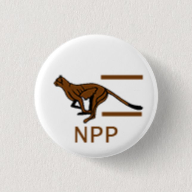 NPP Party Logo 1 Inch Round Button (Front)