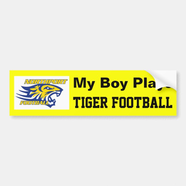 NPYFC My Boy Plays Bumper Sticker (Front)