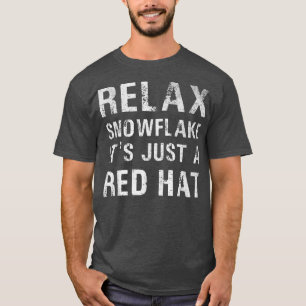 nRela Snowflake It's Just a Red Hat T-Shirt