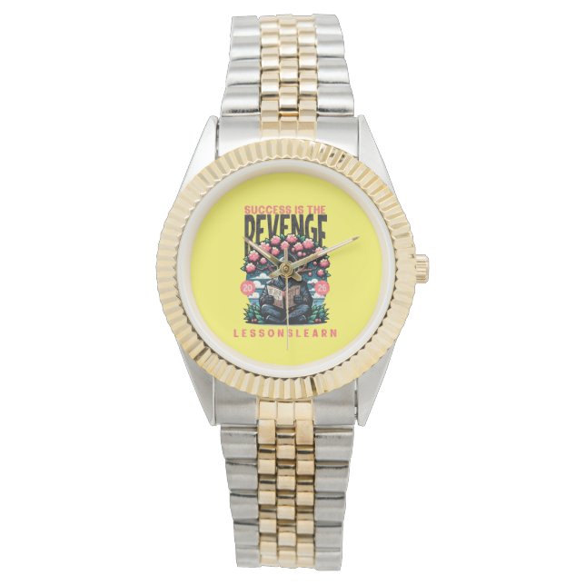 n's Two Tone Success Revenge Lessons Learn Watch (Front)