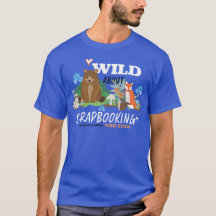 NSD 2024 T-shirt bleu basique avec lettres blanche
