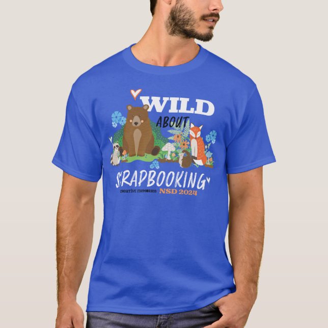NSD 2024 T-shirt bleu basique avec lettres blanche (Devant)
