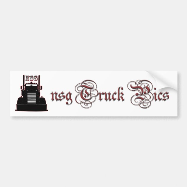 nsg Truck Pics Bumper Sticker (Front)