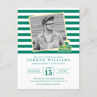 NSU Spartans Graduate Announcement Postcard