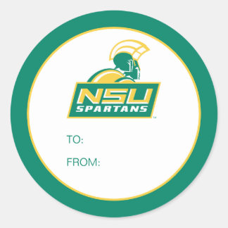 NSU Spartans Graduate Classic Round Sticker