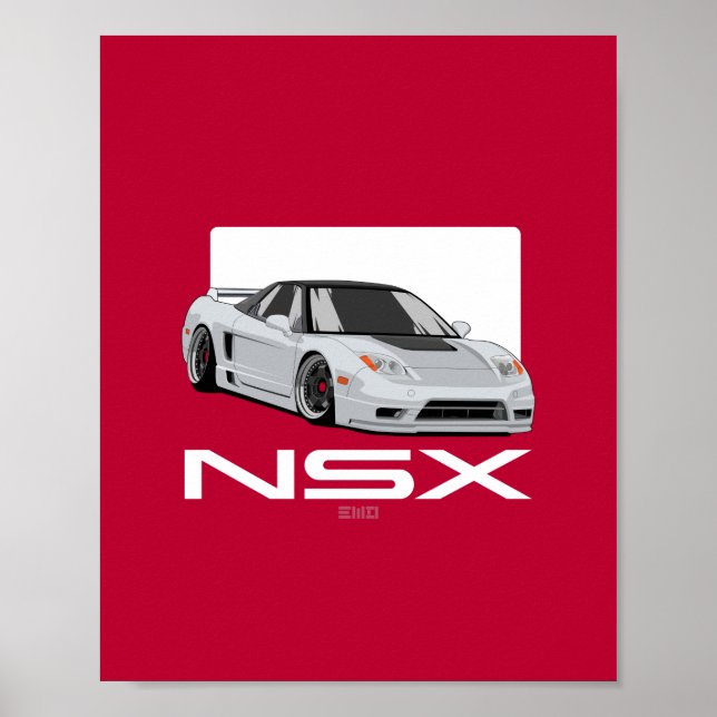 NSX Gen-1 illustration art Poster (Front)