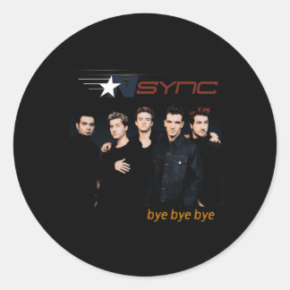 Nsync Official Bye Classic Round Sticker