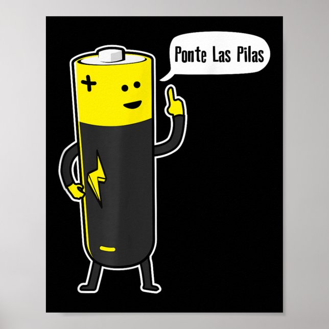 Nte Las Las Battery Motivational  Poster (Front)