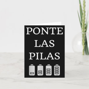 Nte Las Las Spanish Saying Motivational Card