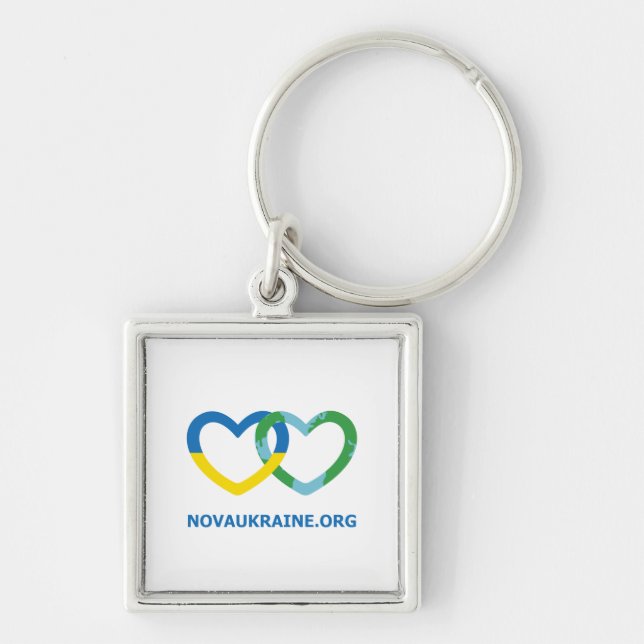NU Hearts URL Keychain (Front)