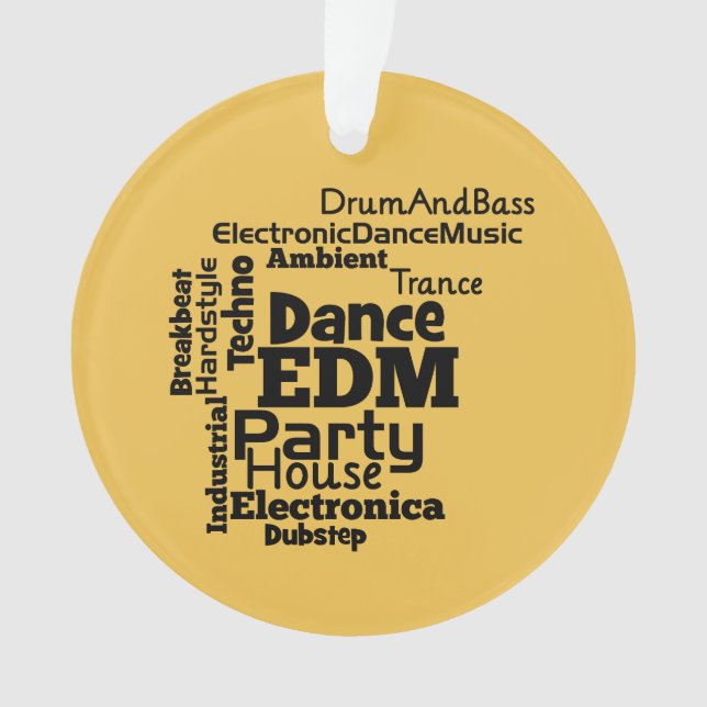 Nuage de mots de l'EDM Dance Party (devant)