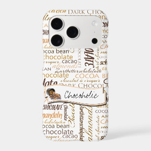 Nuage de mots de typographie de chocolat multiling