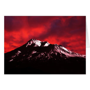 Nuage de rouge de Shasta