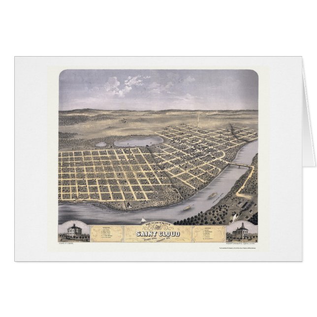 Nuage de saint, carte panoramique de manganèse - (Devant horizontal)