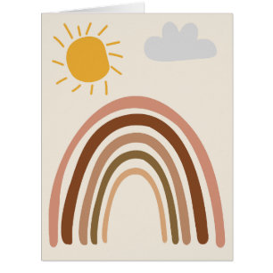 Nuage de soleil arc-en-ciel, dessin d'enfant, art