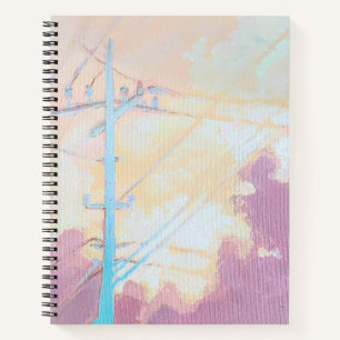 Nuage douillet cahier de lignes à haute tension ar