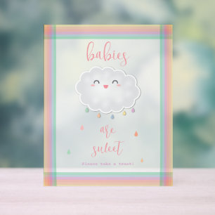 Nuage Raindrops Les bébés sont doux Baby shower de