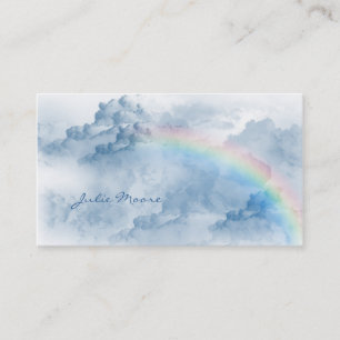 Nuages avec le carte de visite personnel