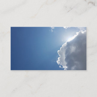 Nuages blancs de Sun et cartes de visite 2019 de