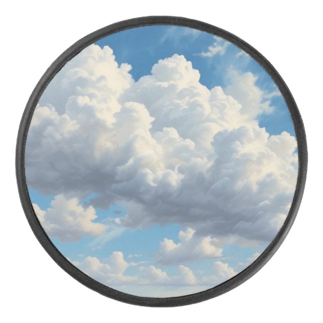 Nuages blancs et ciel bleu clair (Devant)
