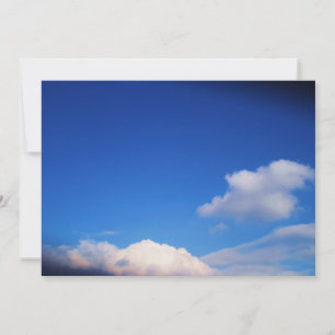 Nuages blancs et ciel bleu Invitation