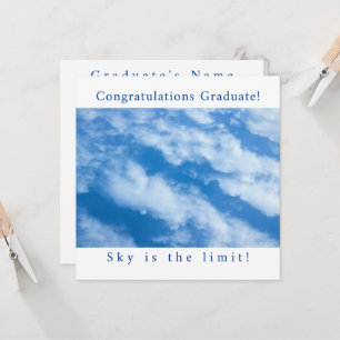 Nuages dans la carte Sky Flat Card
