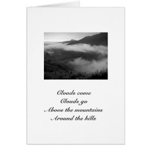 Nuages de dérive/paysage dans la carte de B&W