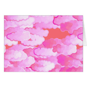 Nuages japonais, aurore, rose orchidée et corail