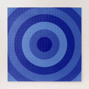 Nuances de Bleu Anneaux Jigsaw Puzzle