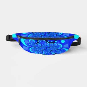 Nuances de bleu moderne art fractal Abstrait