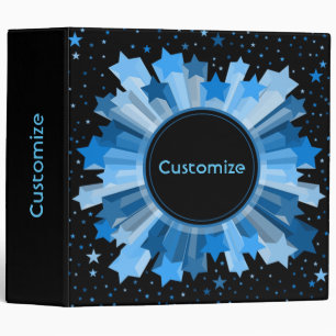 Nuances De Classeur Blue Starburst