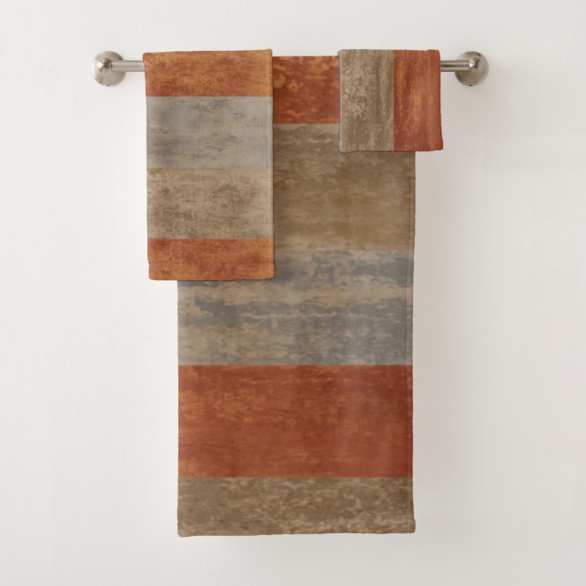 Nuances de gris et d'orange Ombre rayées (En situation)