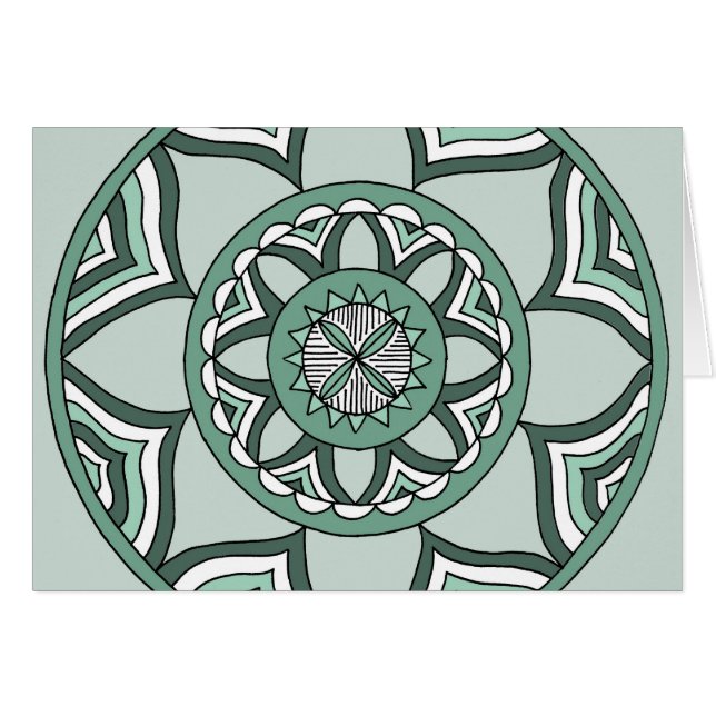 Nuances de mandala bleu (Devant horizontal)