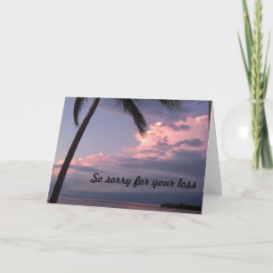 Nuances de pourpre ciel Carte de sympathie