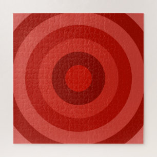 Nuances de Red Rings Jigsaw Puzzle