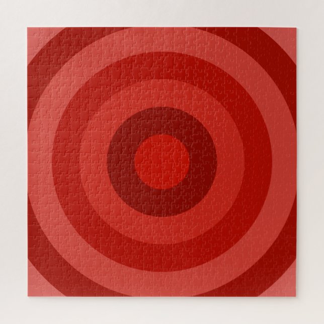 Nuances de Red Rings Jigsaw Puzzle (Vertical)