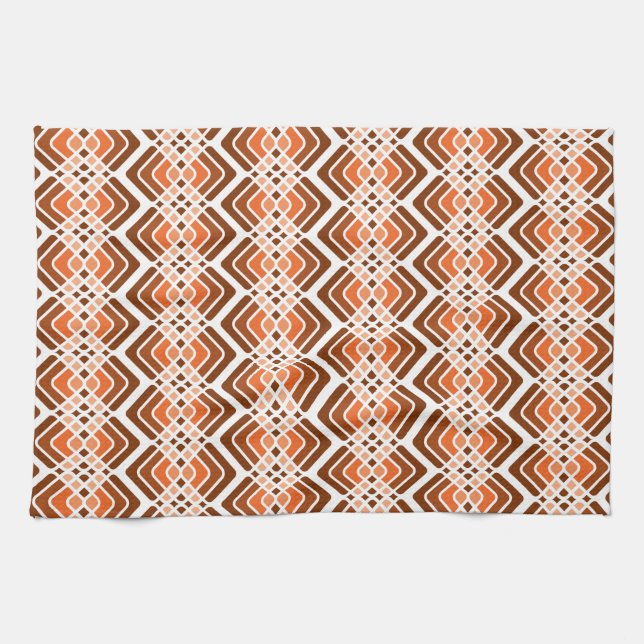 Nuances de serviette de cuisine orange (Horizontal)