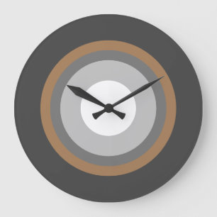 Nuances de Terre - Horloge murale acrylique modern