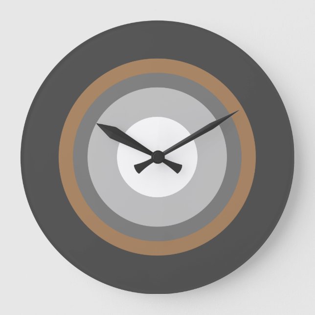 Nuances de Terre - Horloge murale acrylique modern (Recto)