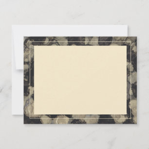 Nuances d'or et de noir de Carte de remerciements