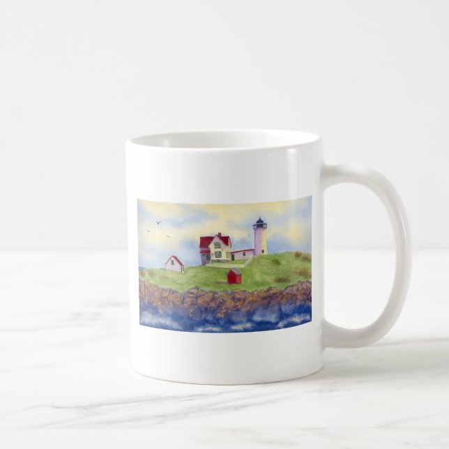 Nubble Light House York Maine Coffee Mug (Right)