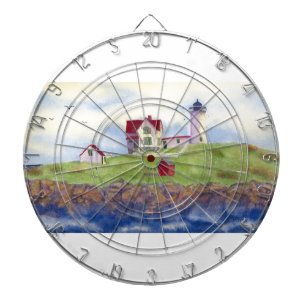 Nubble Light House York Maine Dartboard