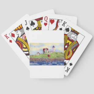 Nubble Light House York Maine Playing Cards