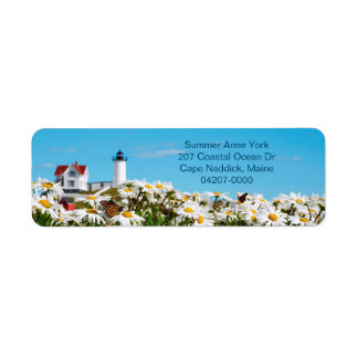 Nubble Light Summer Daisy Maine Lighthouse Retour