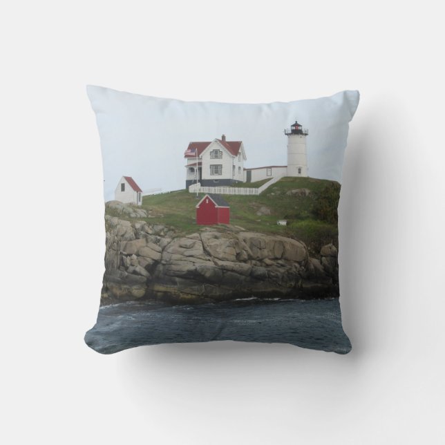 Nubble Light Throw Pillow (Front)