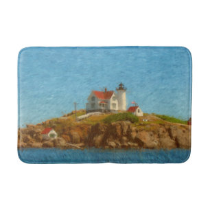 Nubble Lighthouse Bath Mat