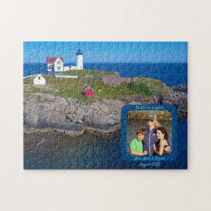 Nubble Lighthouse Family Photo Jigsaw Puzzle
