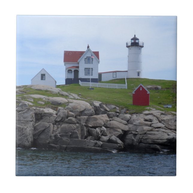 Nubble Lighthouse - Maine Tile (Front)