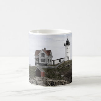 Nubble Lighthouse Sketch Coffee Mug